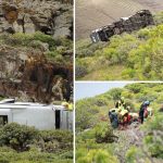 Autobuz cu turiști britanici, PRĂBUȘIT într-o râpă în Insulele Canare