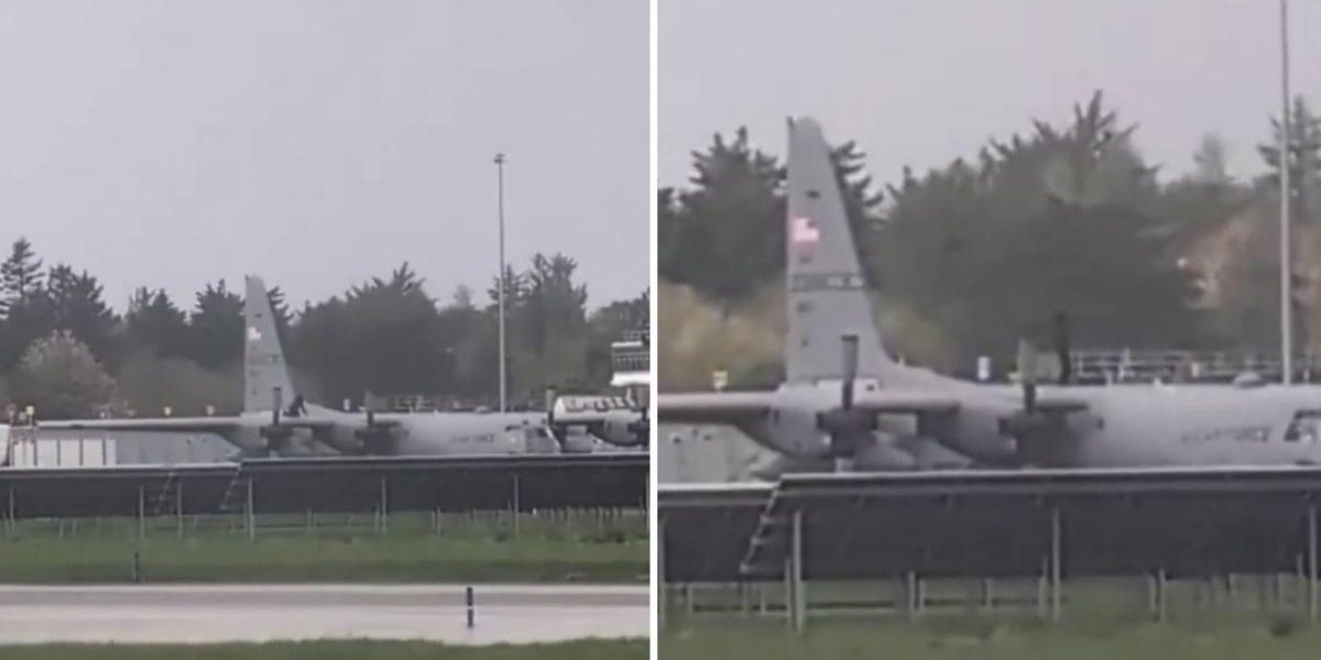 Bărbat, arestat după ce a atacat un avion militar american cu pumnii, filmat