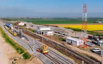 Nouă kilometri de șine moderne leagă Lugoj de Timișoara