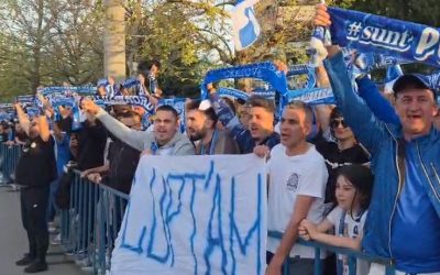 Craiova, în febră: Mii de fani scandază pe străzi înaintea derby-ului cu Rapid