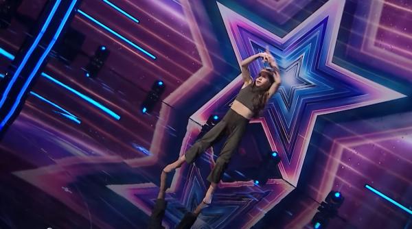 Viviana Barna, eleva din Timișoara, uimește la Românii au Talent, cu ochii nebuni!