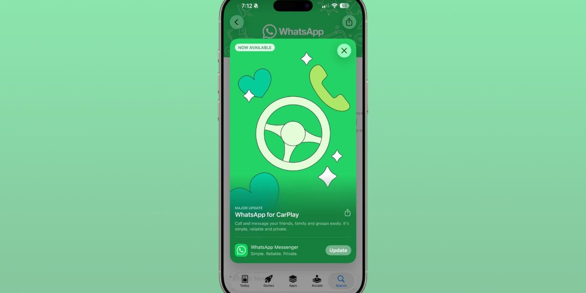 WhatsApp primește un upgrade major pentru Apple CarPlay
