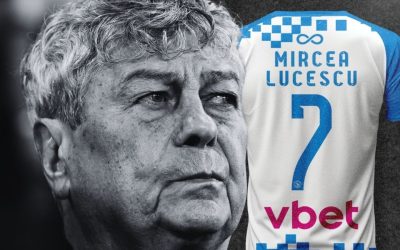 Mircea Lucescu, omagiat la Hunedoara: „Il Luce”, pe tricouri