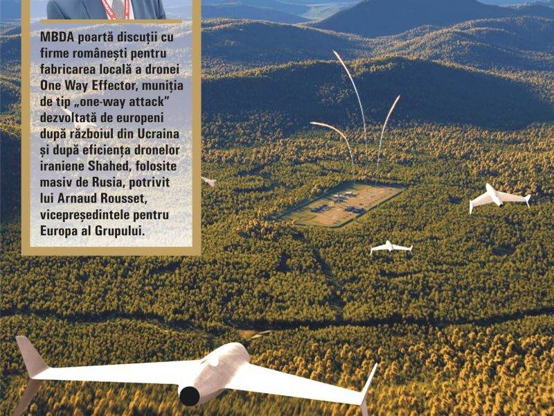 MBDA aduce drone de atac în România: Fabrica va fi deschisă în 2026