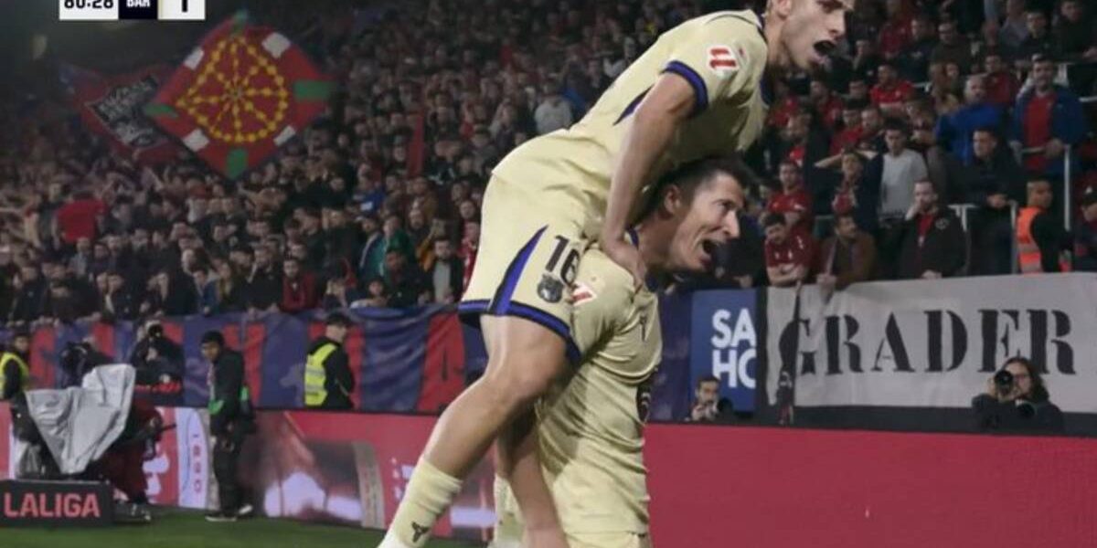 LEWANDOWSKI, gol salvator pentru Barcelona: Vezi reușita POLACULUI