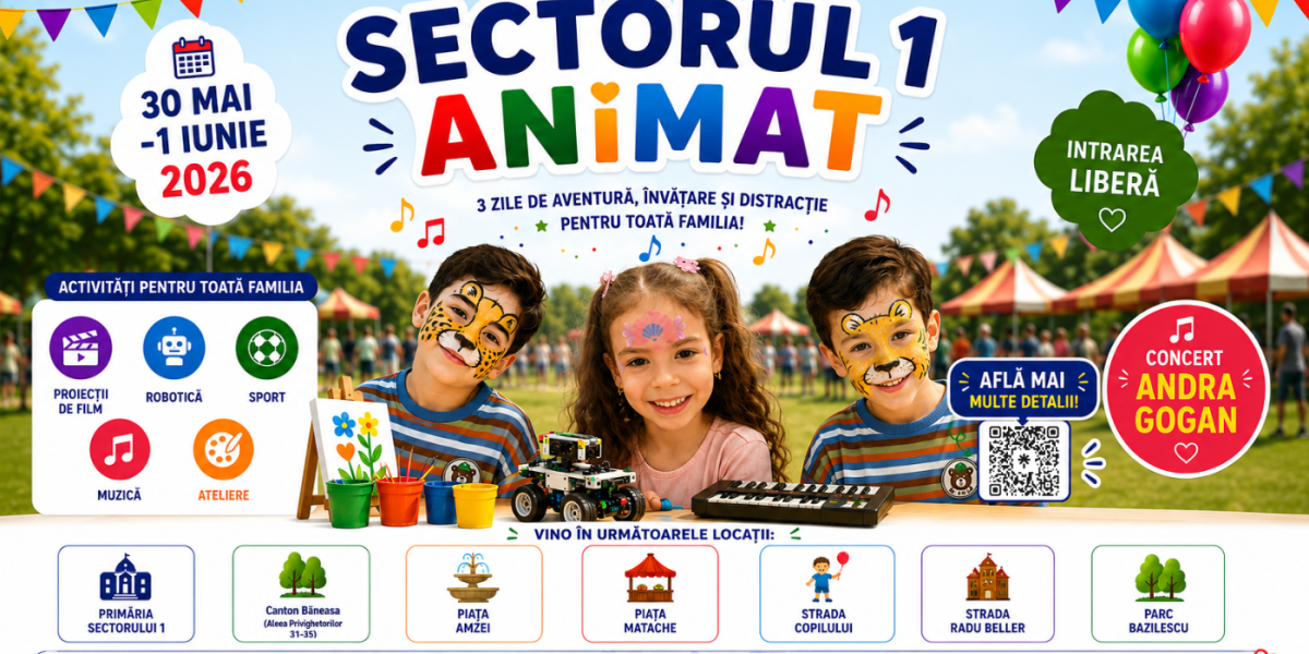 Capitala Copiilor: București, Sectorul 1, transformată timp de trei zile