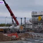 Lucrările de la Neptun Deep avansează: Imagini de pe șantierul proiectului gigant