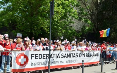 Sănătatea, în stradă: Protest masiv față de legea salarizării