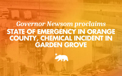 Newsom, stare de urgență în Orange County după incidentul chimic din Garden Grove