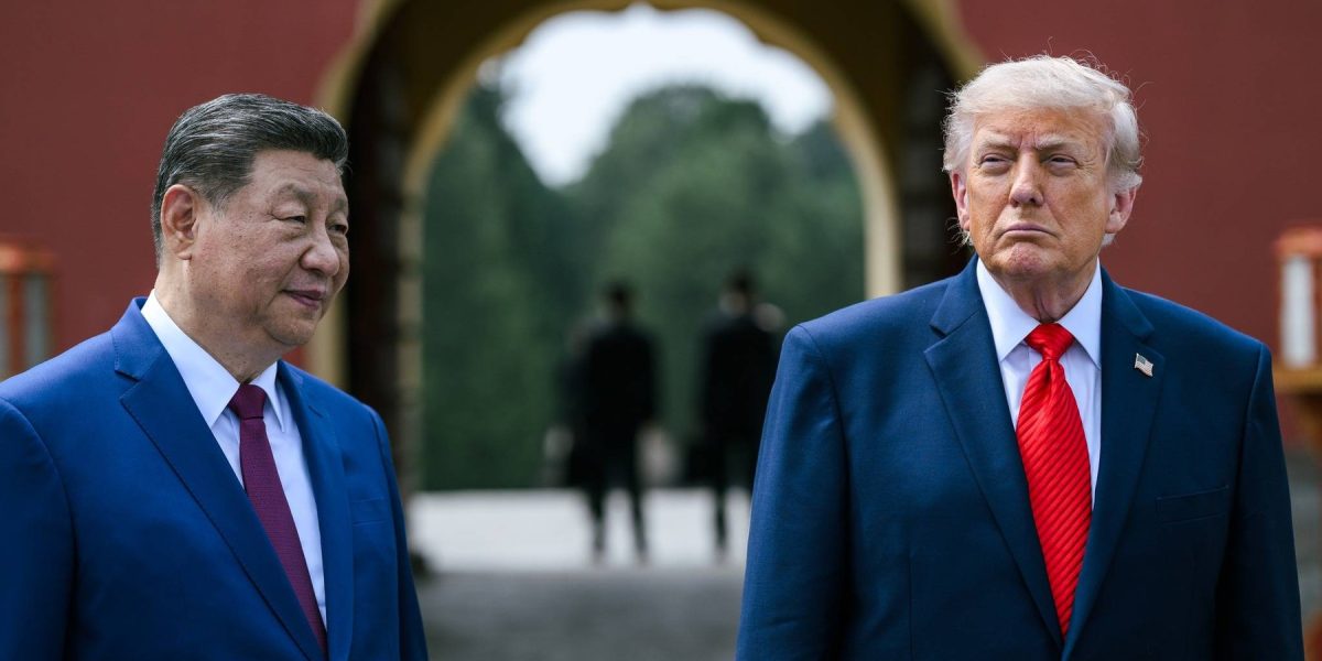 Președintele american Donald Trump, alături de liderul chinez, Xi Jinping, la Beijing Foto: Profimedia
