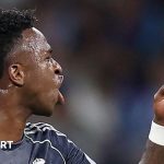 Vinicius Jr and Real Madrid players celebrate