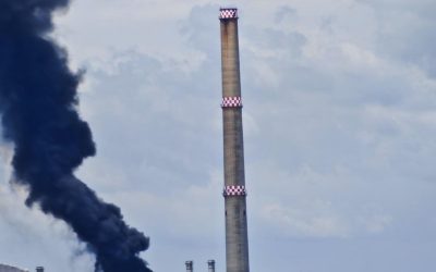 Incendiu masiv la CET Vest București: Fumul, vizibil de la distanță, RO-Alert emis