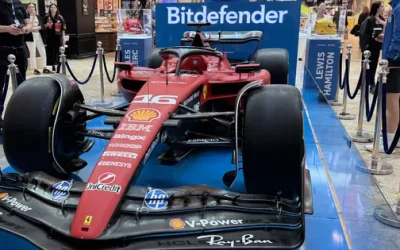 Bitdefender aduce un bolid Ferrari în București, Cluj, Iași și Timișoara