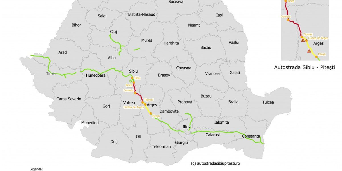Autostrada A1: Încă un tunel, avans spre Sibiu-Pitești