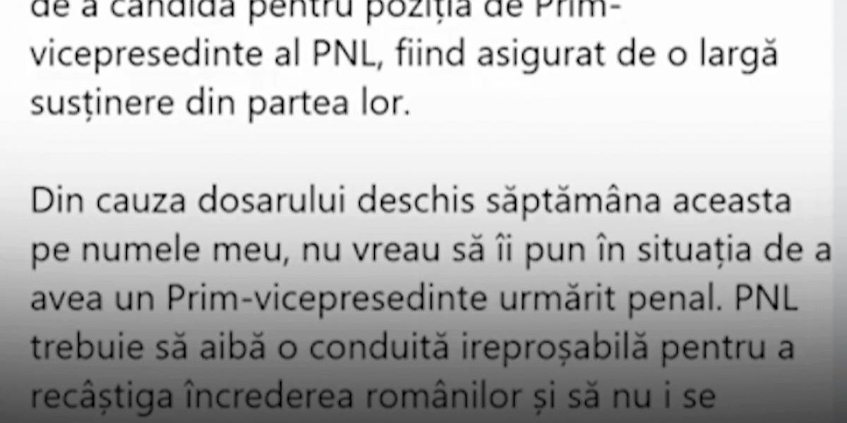 Ciucu pleacă din PNL; Pislaru și Gheorghiu vin la congres