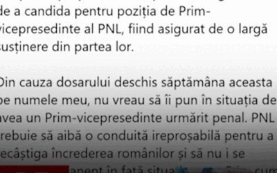 Ciucu pleacă din PNL; Pislaru și Gheorghiu vin la congres