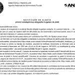 ANAF trimite alerte firmelor: „V-ați achitat, vă mulțumim”