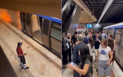 Incendiu Metrou Universitate după furtună, stație blocată