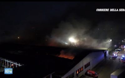 Incendiu la Bartolini Milano: Explozii și fum sufocant pe caniculă