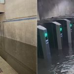 Piața Victoriei 2 inundată: Apă cât 7 milioane litri. Trăiri la metrou