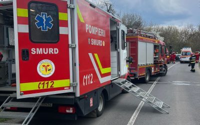 Accident grav: Patru victime, trafic blocat pe ambele sensuri