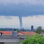Tromba de apă de pe Lacul Constanța, un spectacol de 15 minute