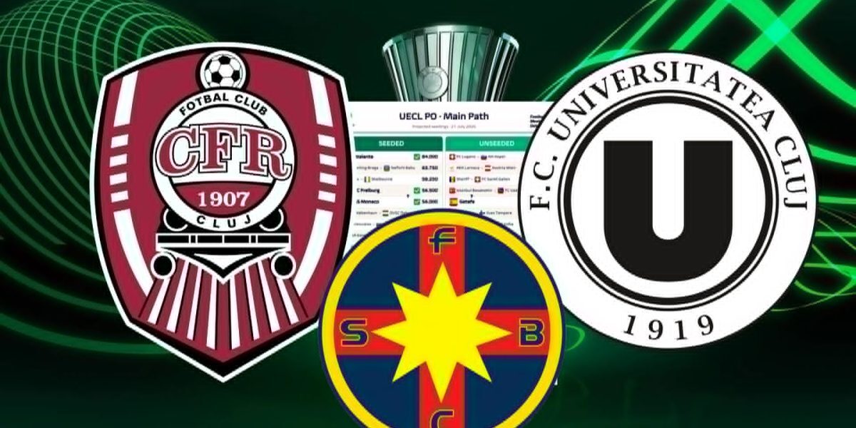FCSB, CFR, U Cluj: Cine-s adversarii tari din Europa?
