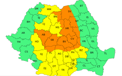 Furtună în Transilvania: Grindină, vânt de 90 km/h și descărcări electrice