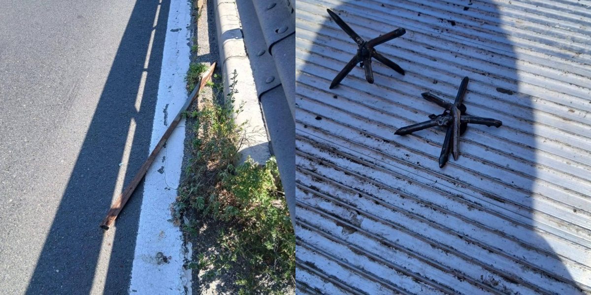 Pericol pentru șoferii care circulă pe Autostrada Soarelui. „Obiecte metalice confecționate artizanal”