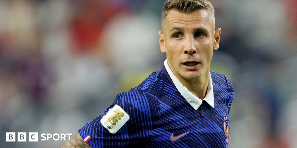 Lucas Digne playing for France