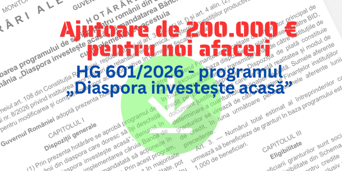 Diaspora Investește Acasă: 100 mil. EUR pentru românii din străinătate