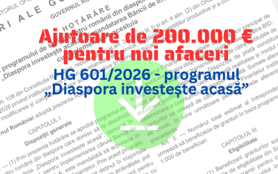 Diaspora Investește Acasă: 100 mil. EUR pentru românii din străinătate