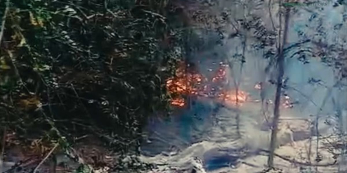 Incendiu puternic de pădure în apropiere de Plauru. Romsilva: „Cauza cea mai probabilă” ar fi explozia unei drone
