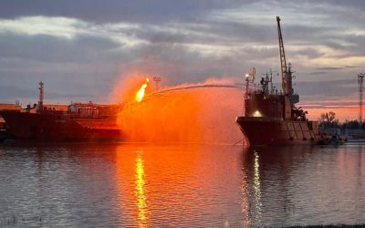 Rusia atacă Izmail. Incendiu la granița cu România