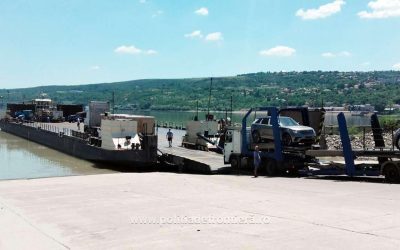 Dunărea a blocat bacul Călărași – Ostrov
