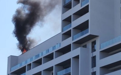 Incendiu violente în București! Martor: Arde lângă Dedeman Ghencea
