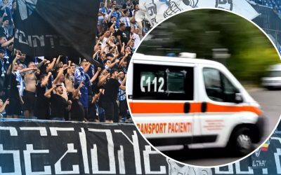 Tragedie evitată pe Ion Oblemenco: Fan căzut din peluză, transportat la spital