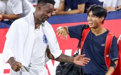 Monfils: Bătăuș pe teren, cerșetor de autografe în Montreal