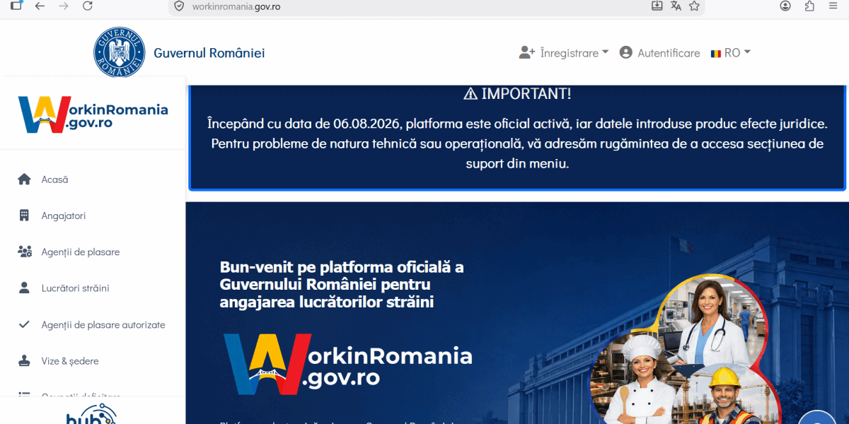 Workinromania, platformă obligatorie pentru străinii din afara UE