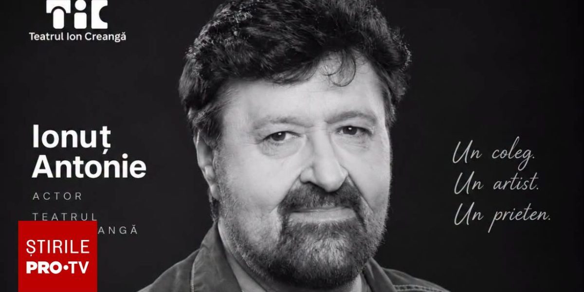 Actorul IONUȚ ANTONIE, uitat în moarte. Apel disperat: „Să nu rămână singur”