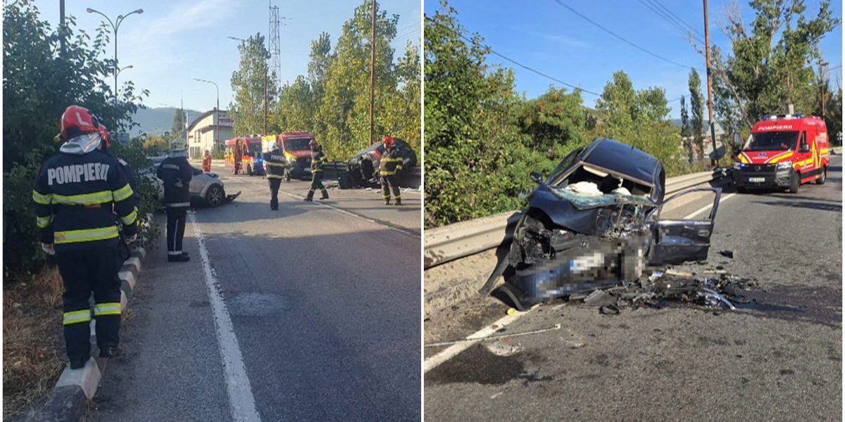 DN6 Mehedinți: Accident groaznic, 5 răniți, 2 în stare gravă