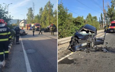 DN6 Mehedinți: Accident groaznic, 5 răniți, 2 în stare gravă