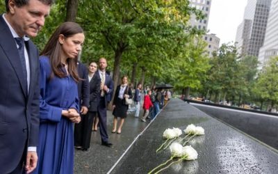 Nicuşor Dan, Mirabela Grădinaru la Memorialul 9/11, New York