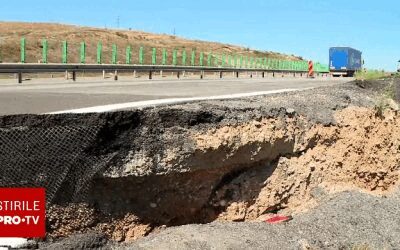 Autostrada „nouă” se surpă: Crater uriaș, reparații imposibile (69)