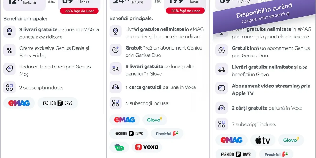 EMAG Genius se scumpște, abonamentul de top vine cu Apple TV
