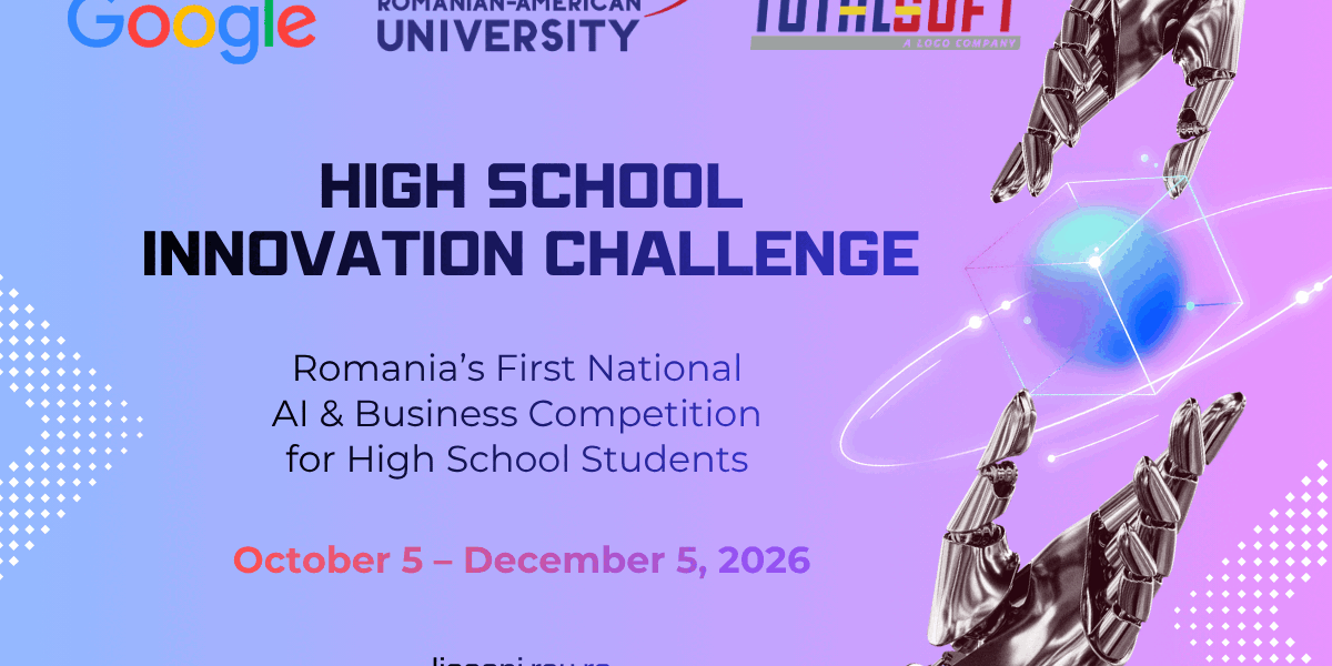 RAU lansează competiția AI și Business pentru liceeni